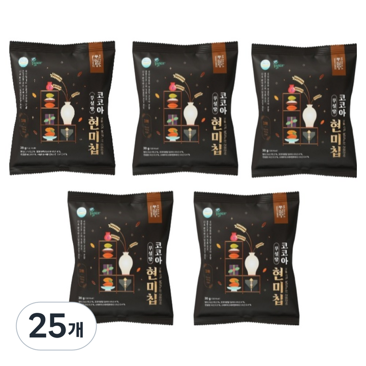 풍심당 열풍 구운 코코아 현미칩, 30g, 25개