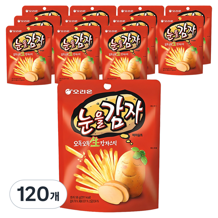 오리온 눈을감자, 56g, 120개
