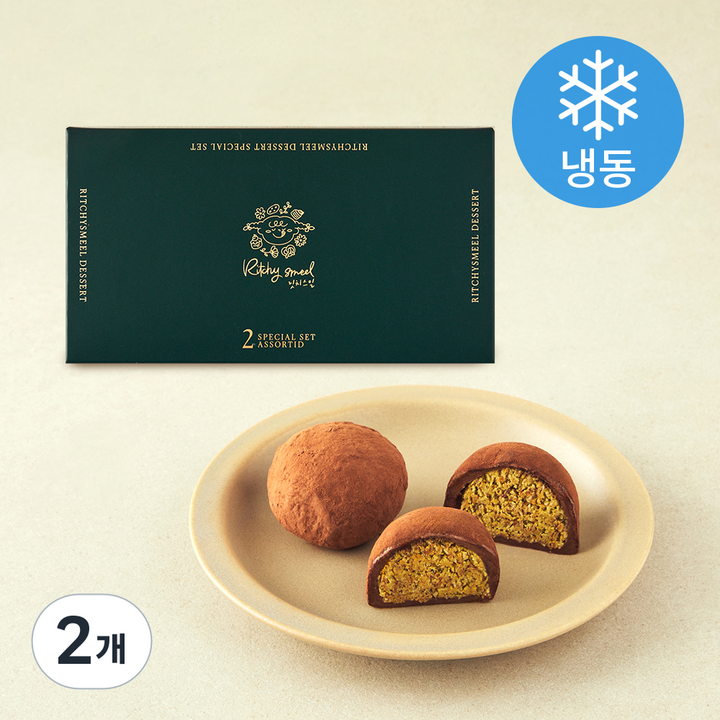 릿치스밀 두바이 쫀득 쿠키 (냉동), 50g, 2개, 2개입