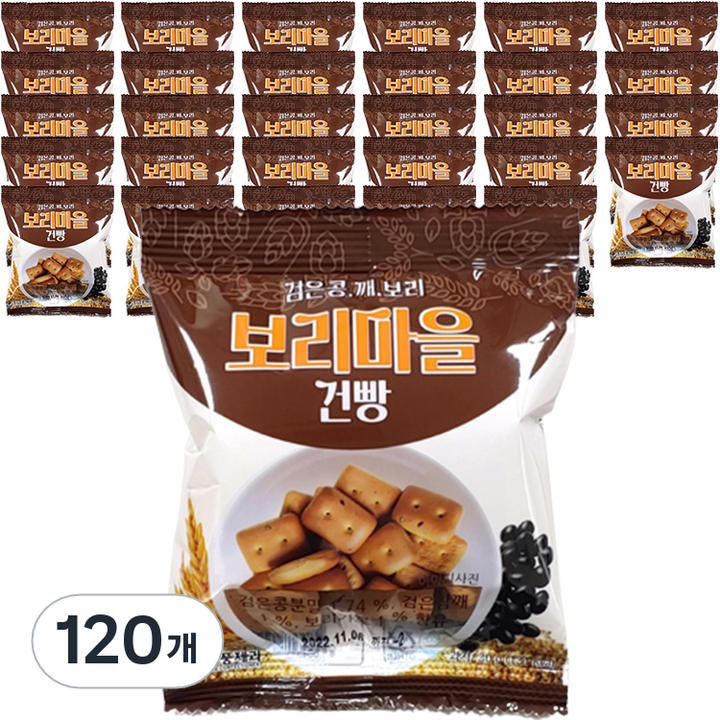 금풍제과 검은콩깨 보리건빵, 30g, 120개