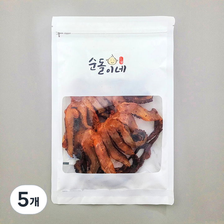 순돌이네 버터 오징어 대발이, 5개, 150g