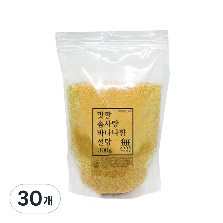 맛깔 바나나향 솜사탕 설탕 30인분, 300g, 30개