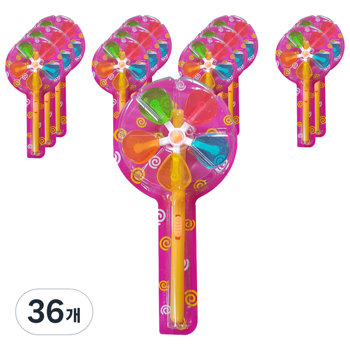 오색 바람개비 캔디, 22g, 36개