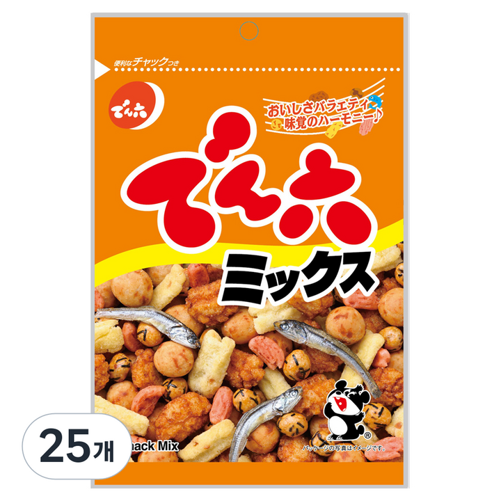 덴로쿠 믹스 스낵, 65g, 25개