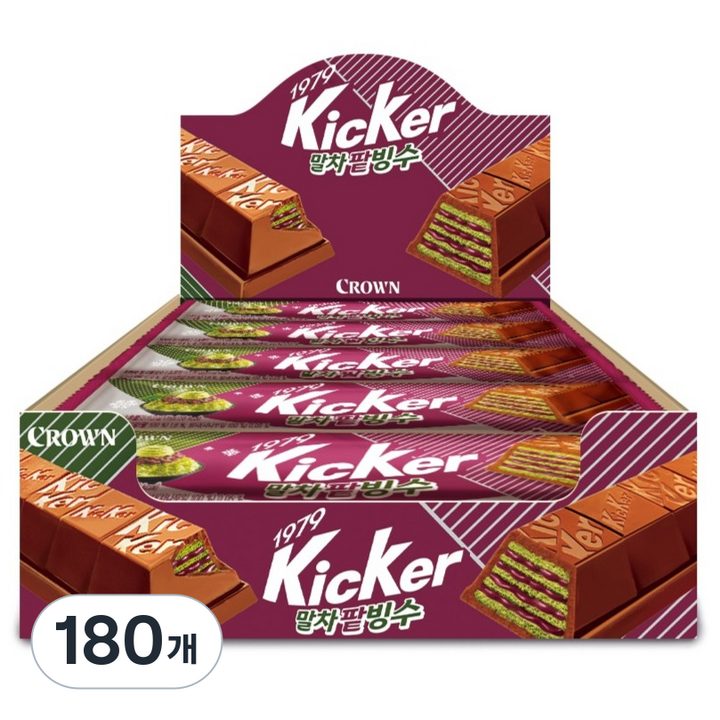 키커 말차 팥빙수 초코바, 28g, 180개