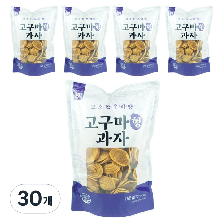 본가 고구마형 과자, 165g, 30개