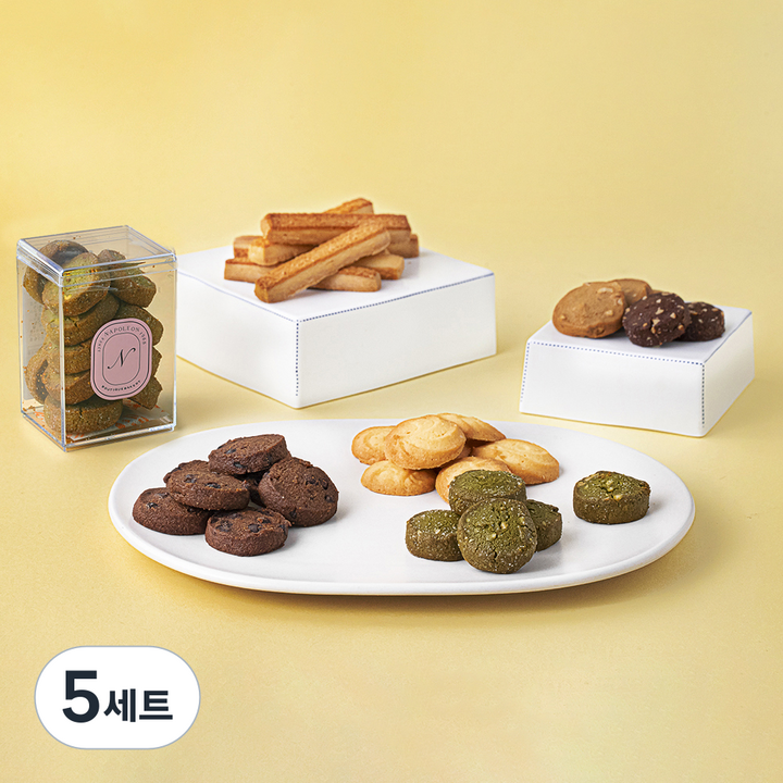 나폴레옹 미니쿠키 6종 선물세트 + 쇼핑백, 579g, 1개입, 5세트