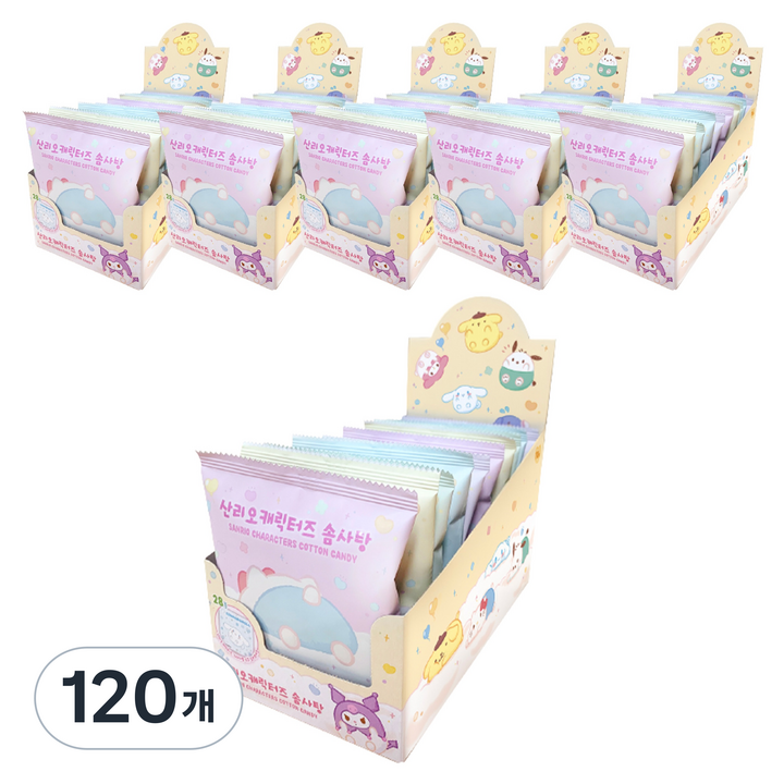 산리오캐릭터즈 솜사탕 랜덤발송, 9g, 120개