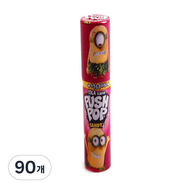 푸시팝 사탕, 15g, 90개