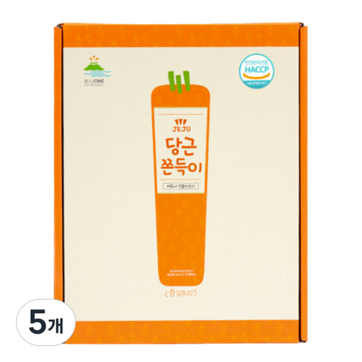제주원 당근 쫀득이 15개입, 270g, 5개