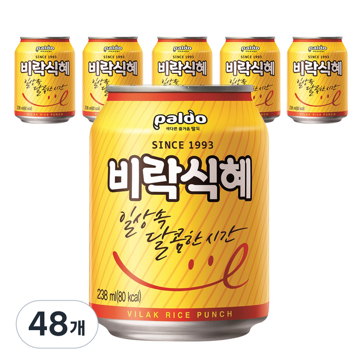 팔도 비락식혜, 238ml, 48개