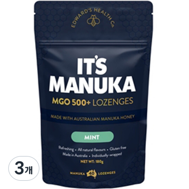 잇츠마누카 민트캔디 40p, 3개, 180g