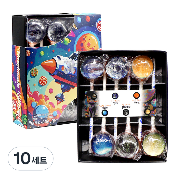 오브세이 행성사탕 A 19g x 6p 세트, 114g, 10세트