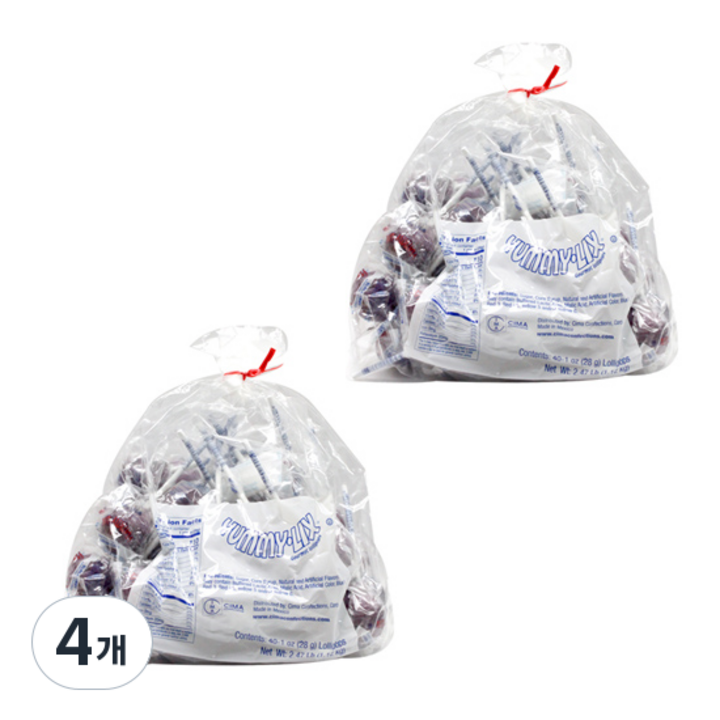 위니비니 야미릭스 롤리팝 블랙베리향 40p, 1.12kg, 4개