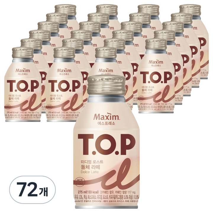 티오피 미디엄 로스트 돌체 라떼, 275ml, 72개