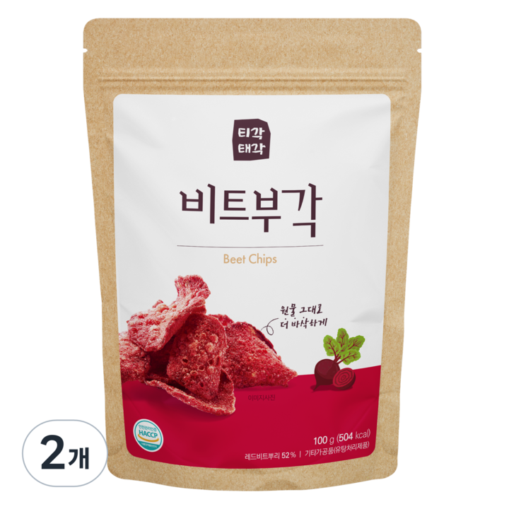 티각태각 비트부각, 100g, 2개