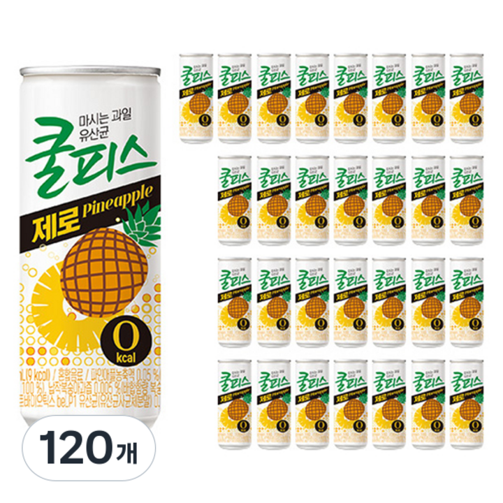 동원 쿨피스 제로 파인애플, 230ml, 120개
