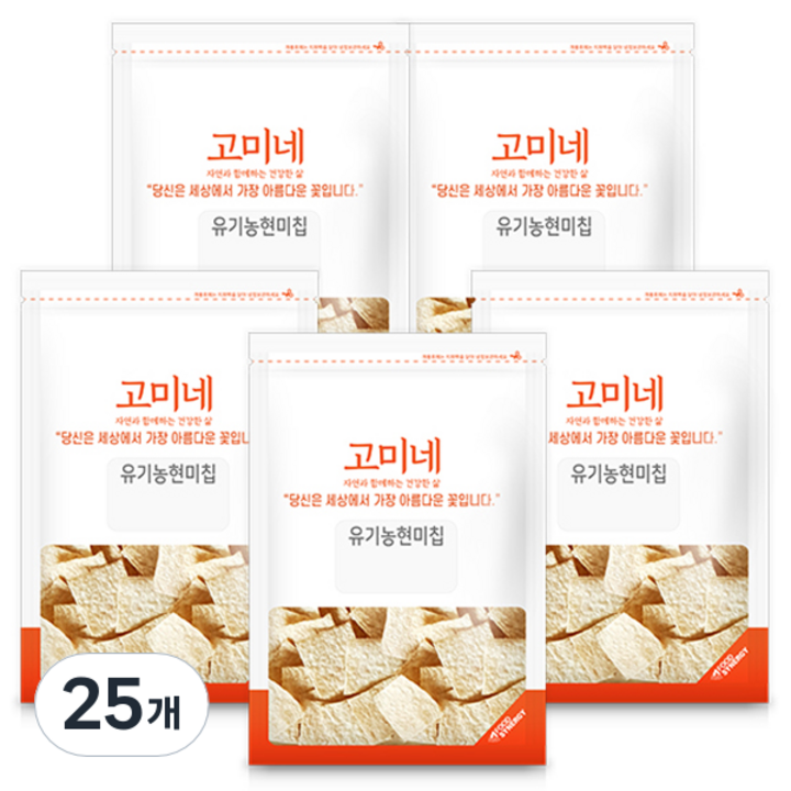 고미네 유기농 현미칩, 50g, 25개
