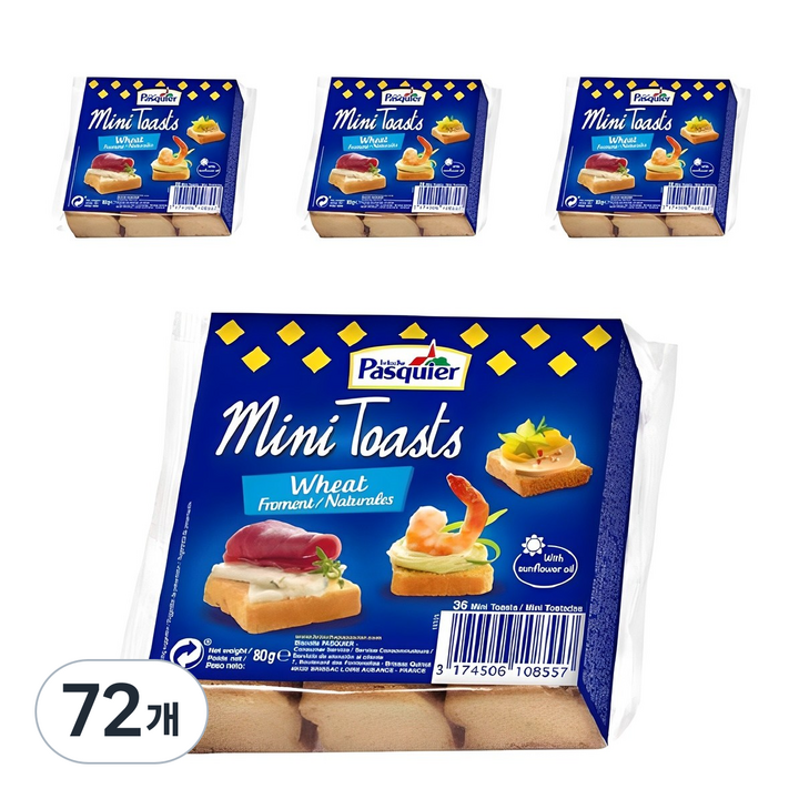 파스키에 미니 토스트, 80g, 72개