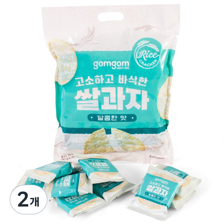곰곰 쌀과자 달콤한맛, 297g, 2개