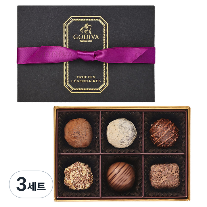 고디바 레전데어트뤼프 6p 세트, 69g, 3세트