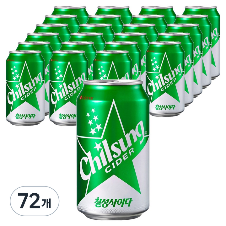 칠성사이다, 355ml, 72개