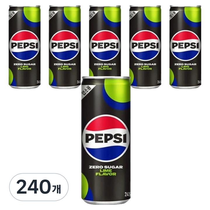 펩시 제로 업소용, 245ml, 240개