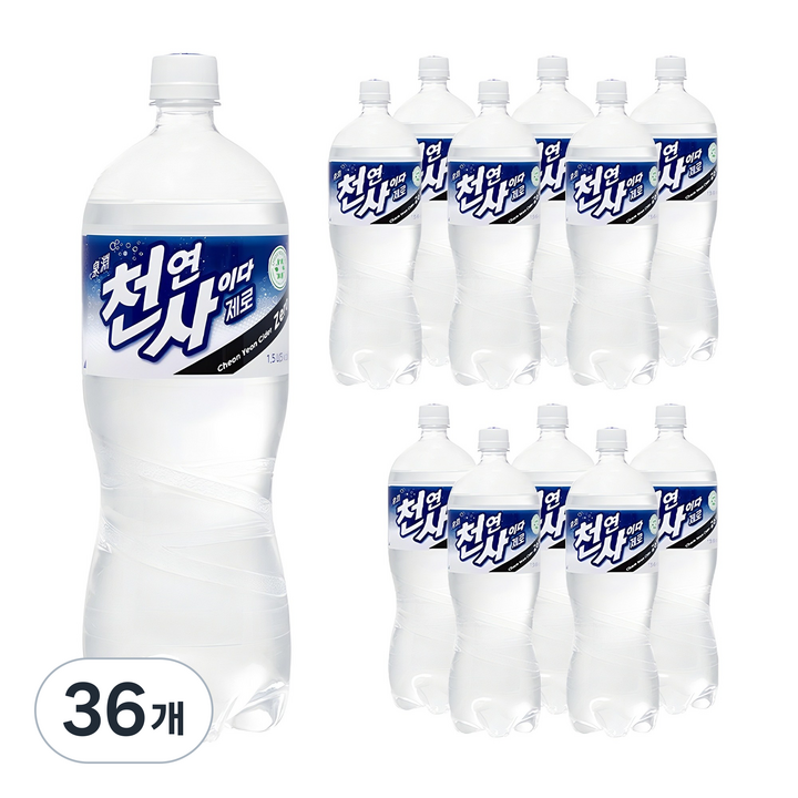 천연사이다 제로, 1.5L, 36개
