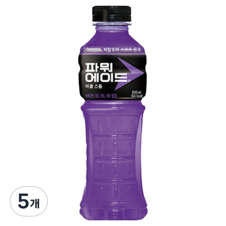 파워에이드 코카콜라 퍼플 스톰펫, 600ml, 5개