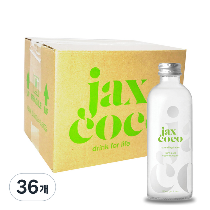 잭스코코코리아 코코넛워터, 250ml, 36개