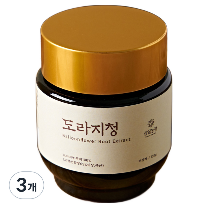 산골농장 도라지청, 150g, 3개