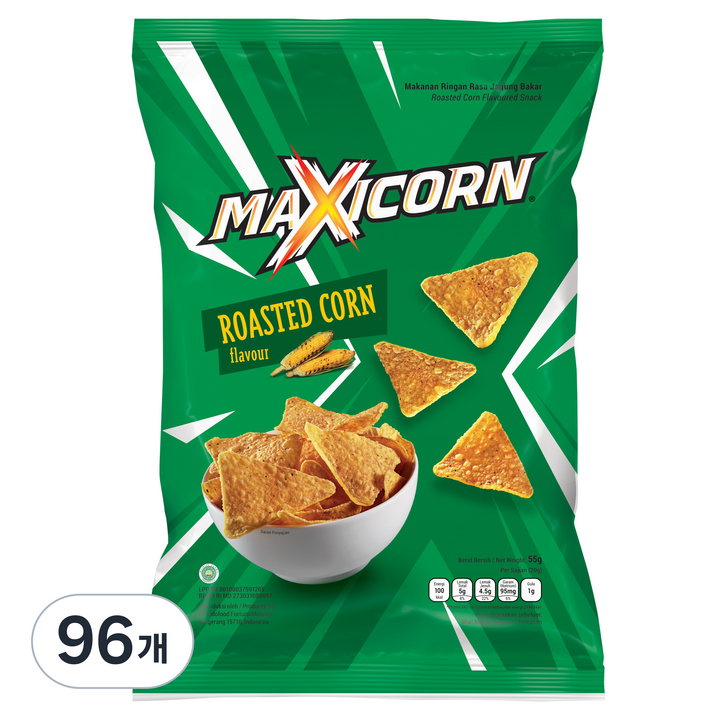 인도푸드 맥시콘 구운 옥수수맛, 96개, 55g