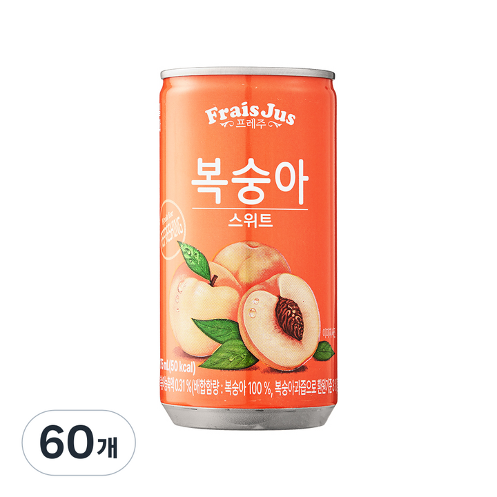 일화 프레주 스위트 복숭아, 60개, 175ml