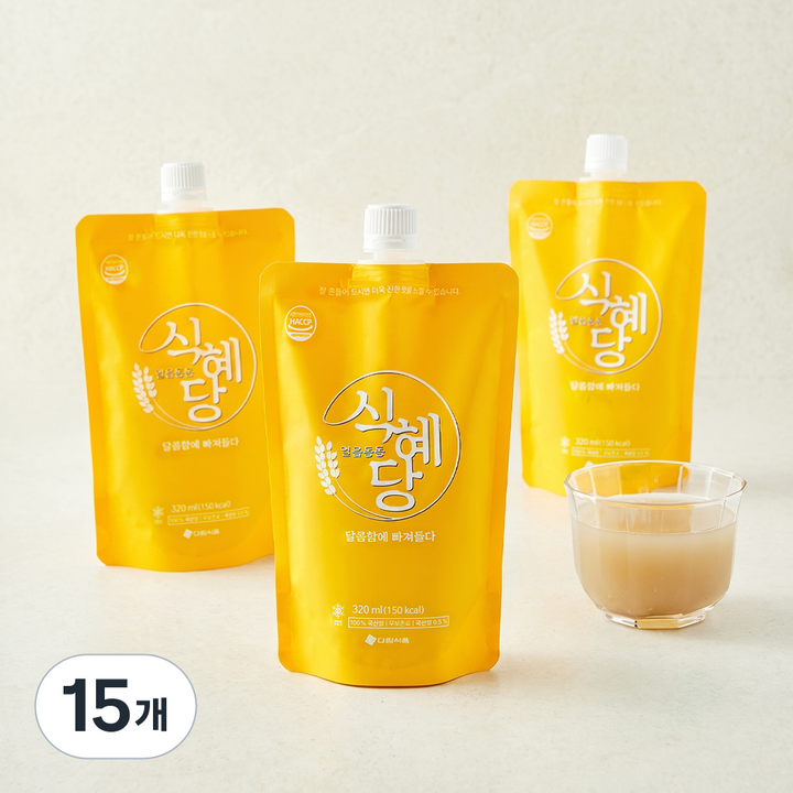 다림식품 식혜당, 15개, 320ml