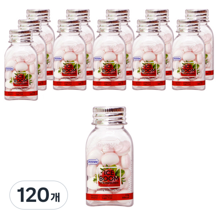 도스팜 아이스붐 딸기향캔디, 22g, 120개