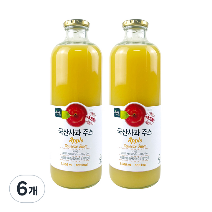 호재준 국산사과주스, 1L, 6개