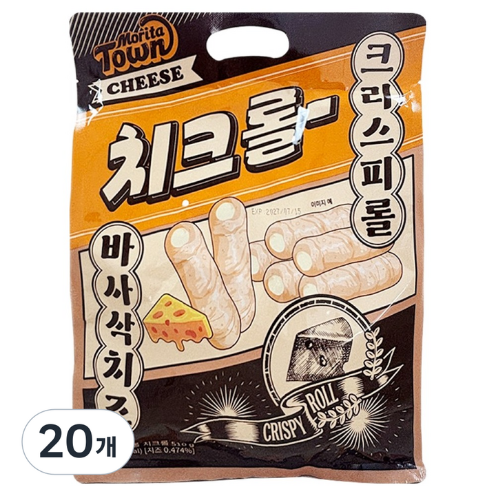모리타타운 크리스피롤 치크롤, 20개, 510g