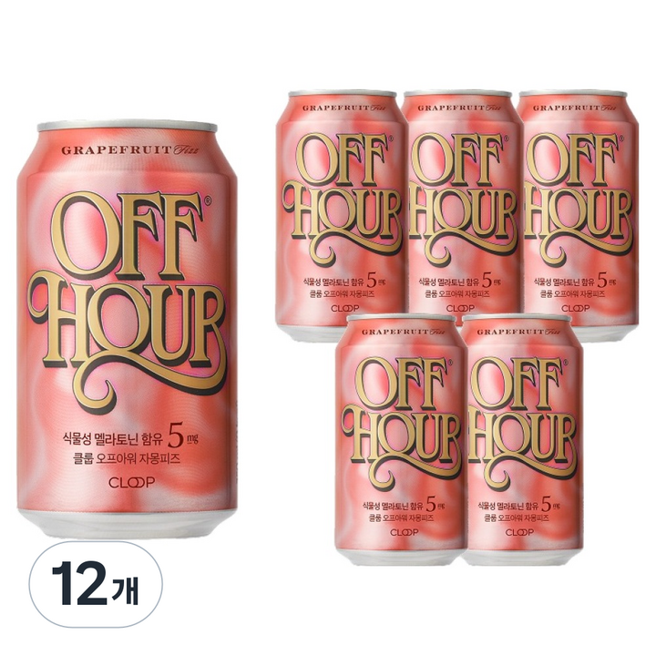 클룹 오프아워 자몽피즈, 12개, 350ml