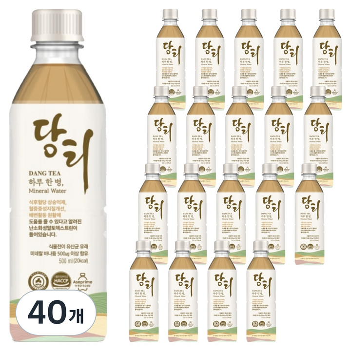 당티 미네랄 워터 제로, 40개, 500ml