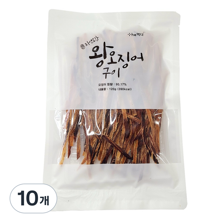 더먹다 왕오징어구이, 120g, 10개