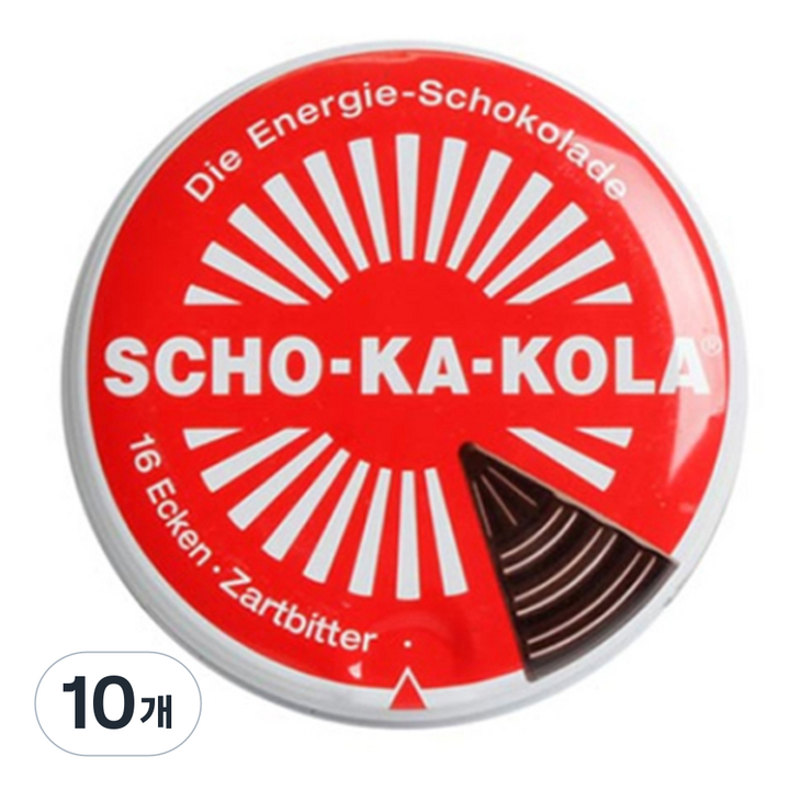 쇼카콜라 다크 초콜릿, 100g, 10개