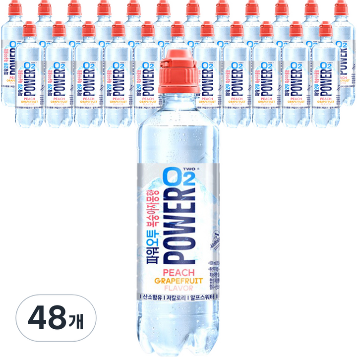파워오투 복숭아자몽향, 500ml, 48개