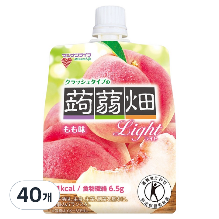 콘냐쿠바타케 곤약젤리 복숭아맛, 150g, 40개