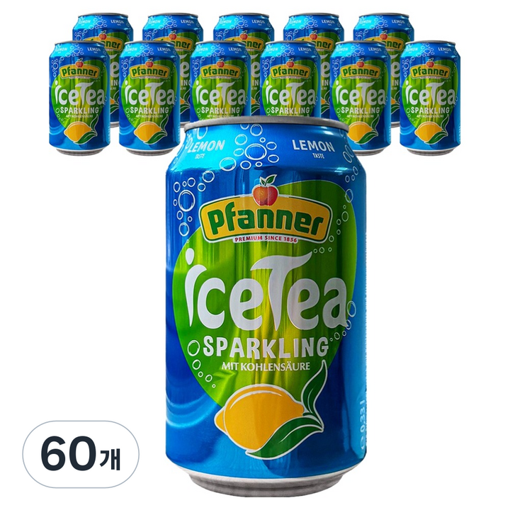 파너 아이스티 레몬 스파클링, 60개, 330ml