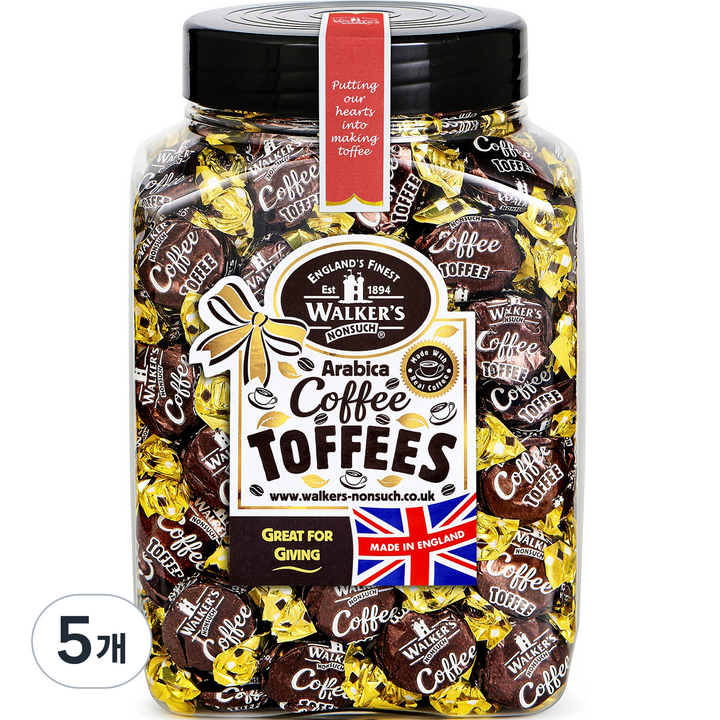 워커스논서치 아라비카 커피 토피스, 1.25kg, 5개