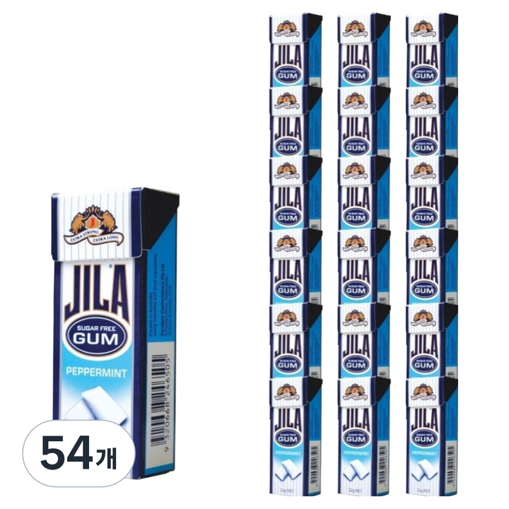 JILA 껌 페퍼민트향, 22g, 54개