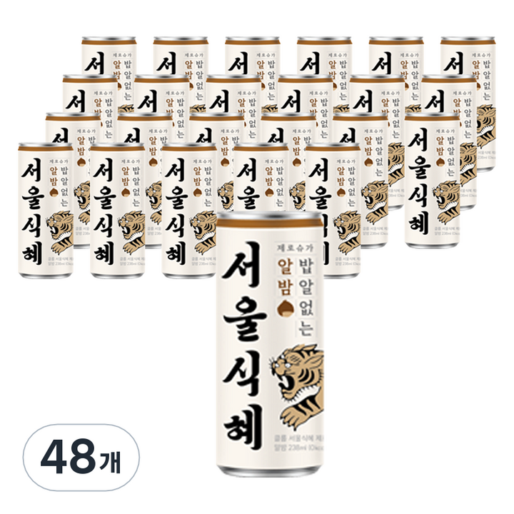 클룹 서울식혜 제로 알밤, 48개, 238ml