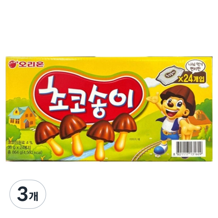 초코송이 24p, 864g, 3개