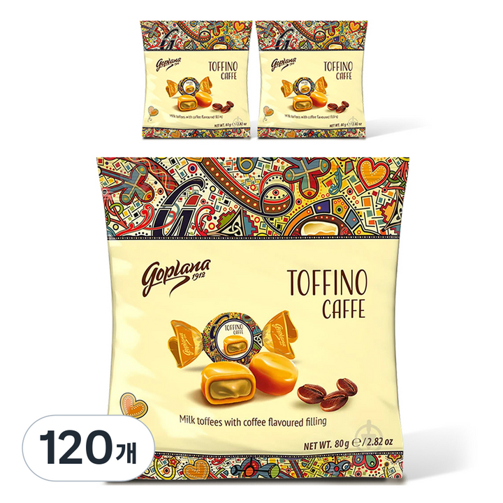 고플라나 토피노 카페, 120개, 80g