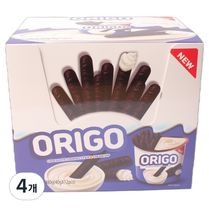 오리고 화이트 초코스틱, 4개, 480g